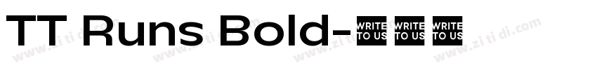 TT Runs Bold字体转换